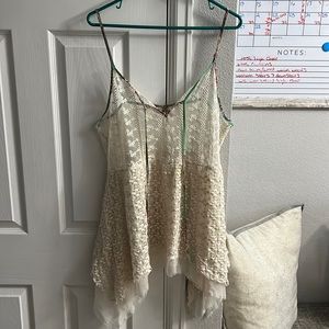 Gimmicks lace and crochet tank